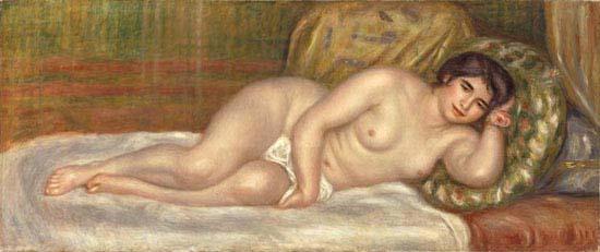 Pierre-Auguste Renoir Woman on a Couch oil painting picture